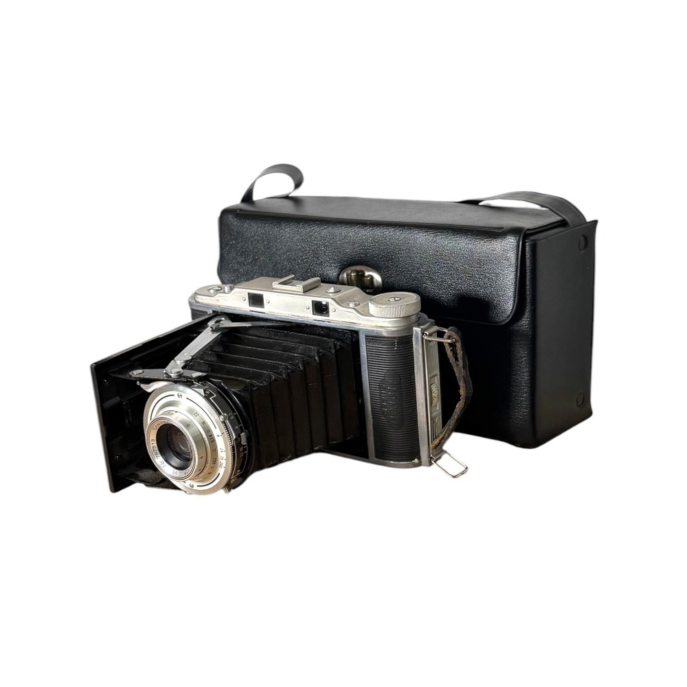 Braun Norca Super Folding Camera Steinheil-Cassar 105mm f6.3 Vario Lens Germany - Picture 2 of 16